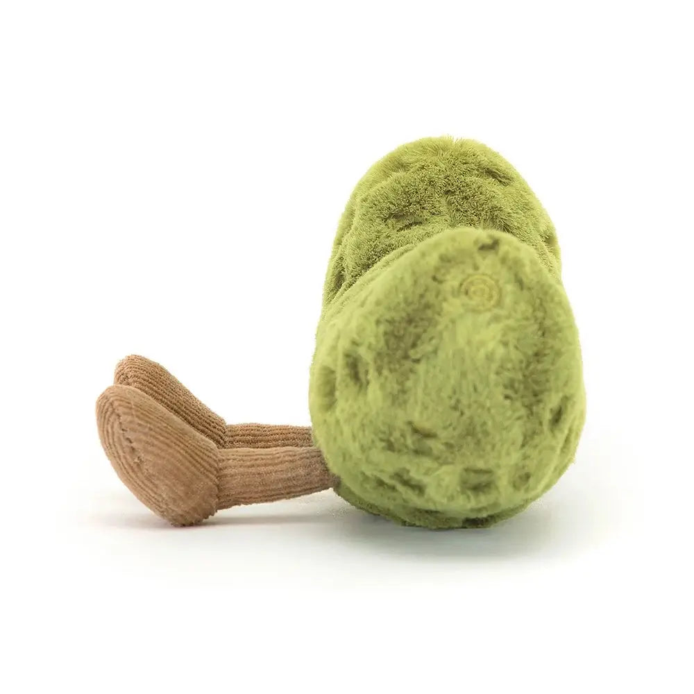This plush pickle isn't just cute, he's huggable and soft, making him the perfect cuddly companion for little ones.
