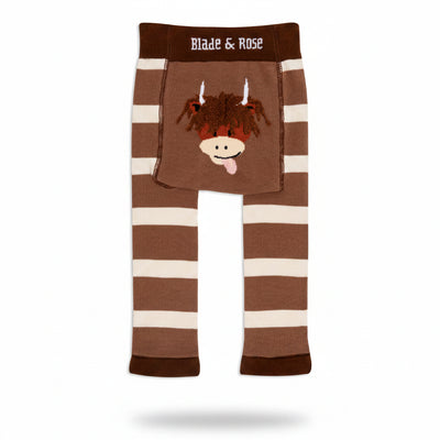 Neutral Hamish Highland Cow Leggings