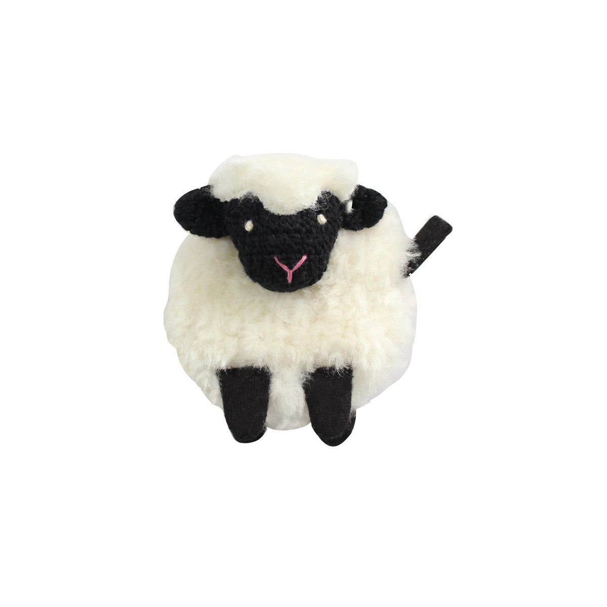 Sheep Tape Measure handcrafted crochet design front view