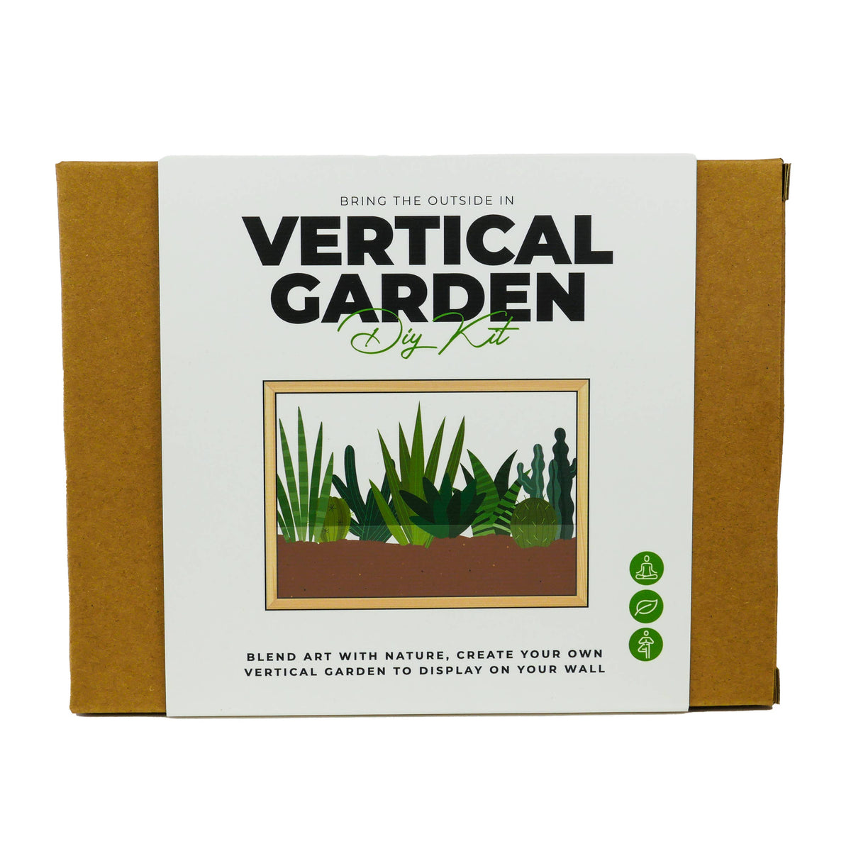 Vertical Garden DIY kit box front on white background