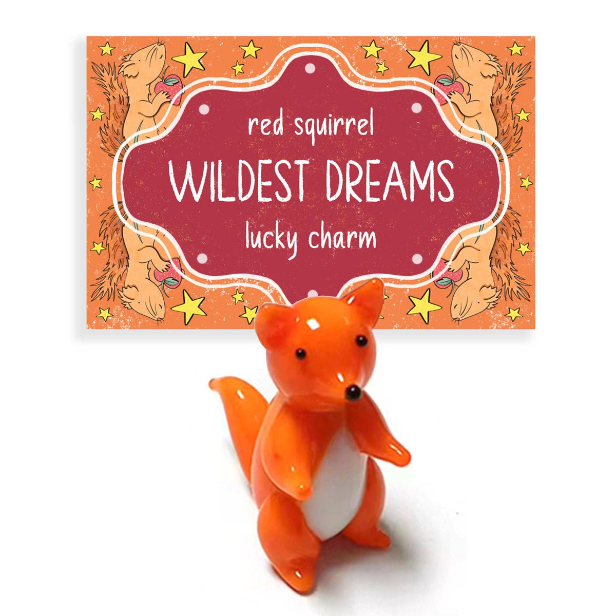 Scottish squirrel keepsake coin with bushy tail detail