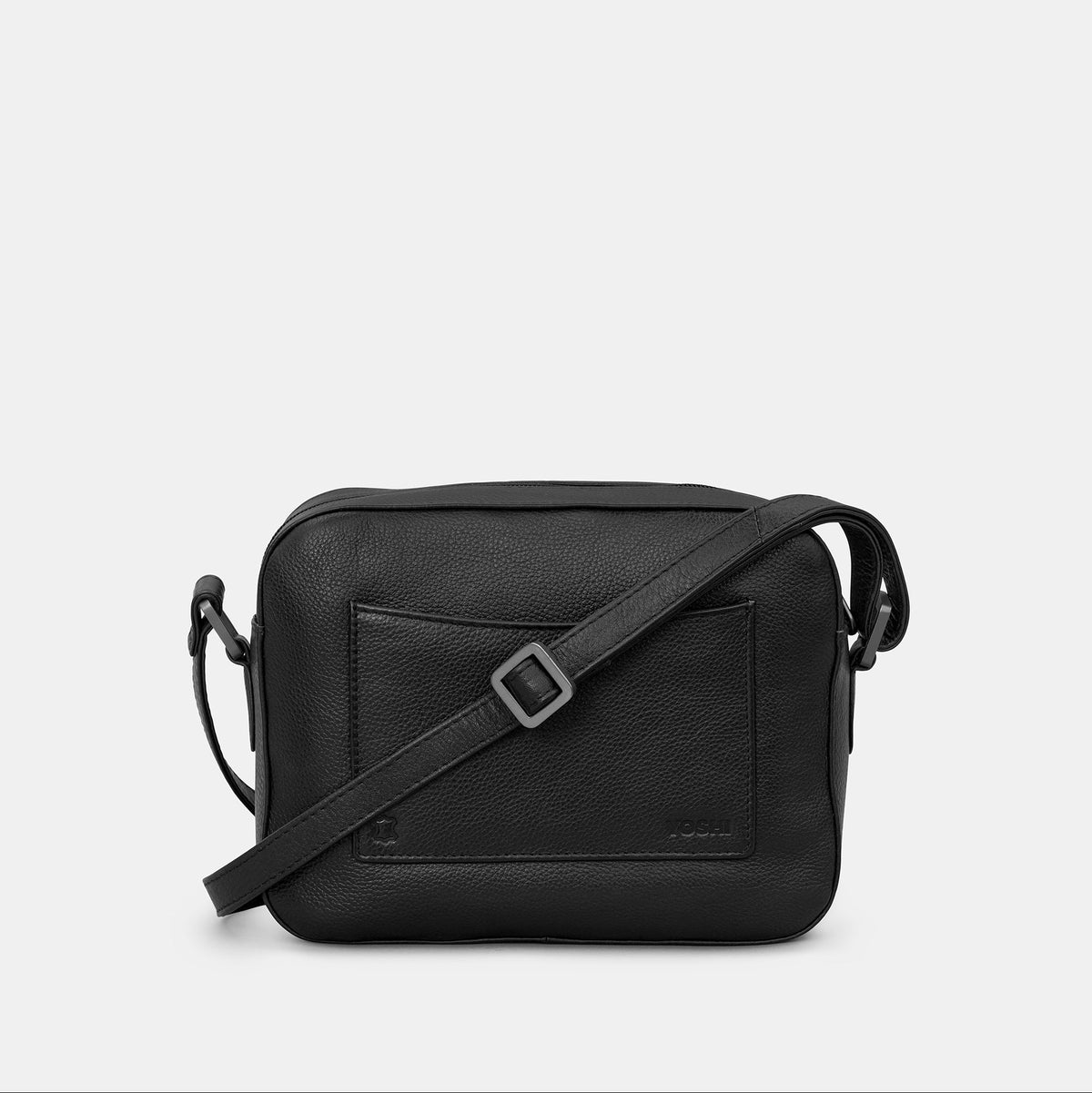 Black camera bag rear showing slip pocket detail